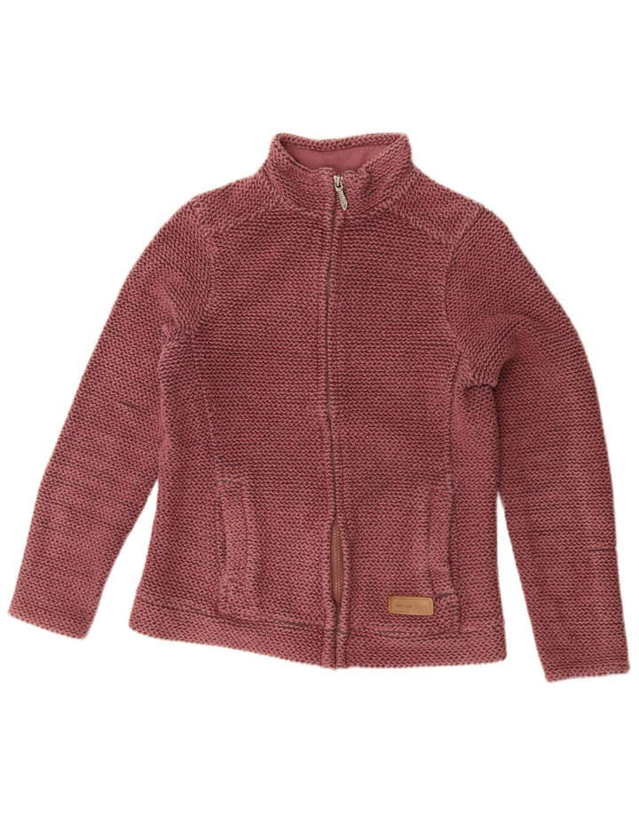 Giacca da ginnastica da donna Weird Fish UK 8 piccola in cotone rosa