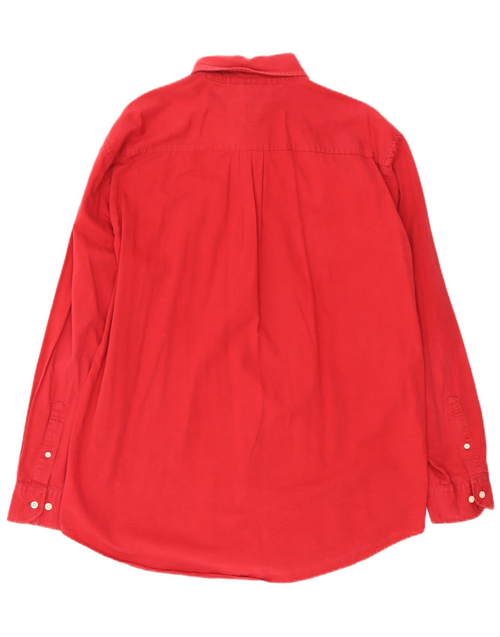 Camicia da uomo Tommy Hilfiger XL rossa in cotone