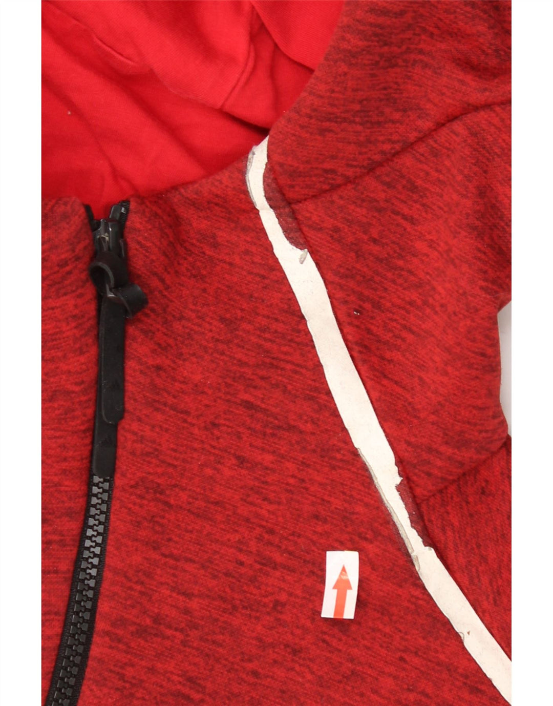 Giacca da ginnastica da uomo Adidas, giacca in poliestere chiazzato rosso medio