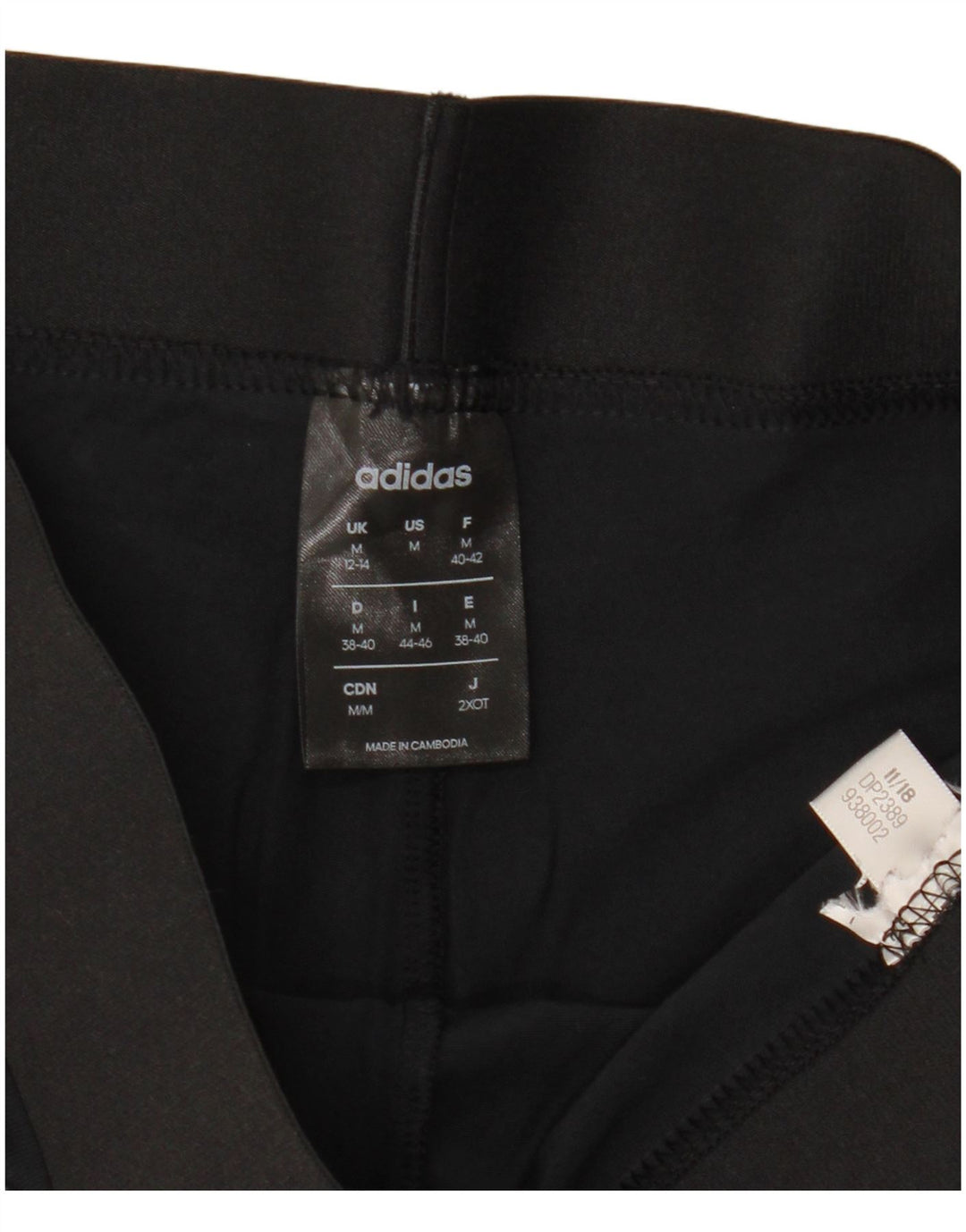 Leggings Adidas Donna UK 12/14 Medio Nero