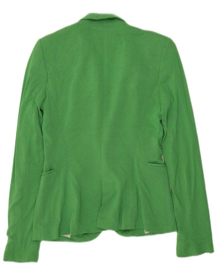 Giacca blazer a 1 bottone da donna Zara UK 6 XS verde viscosa