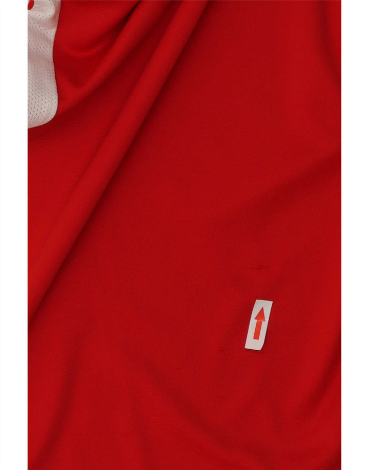 T-shirt Nike Dri Fit da uomo, piccola, in poliestere color block rosso