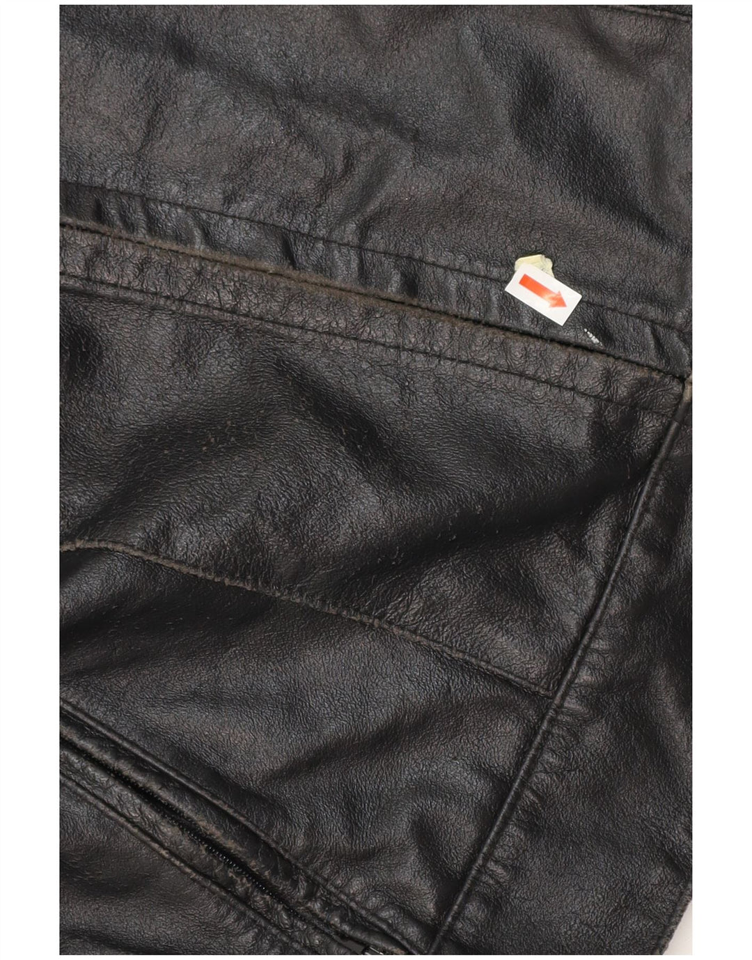 Giacca Racer in pelle da donna VINTAGE IT 42 media pelle nera