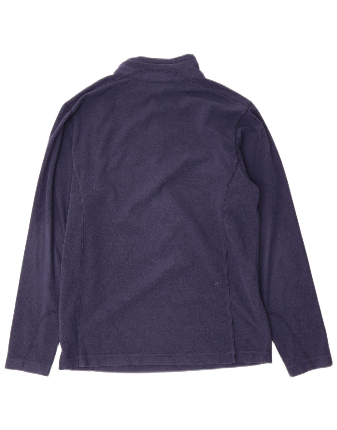 Maglione in pile da uomo Columbia con zip e collo piccolo in poliestere blu navy