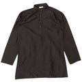 DENNIS MORTON Camicia pullover Kurta da uomo taglia 40 media nera