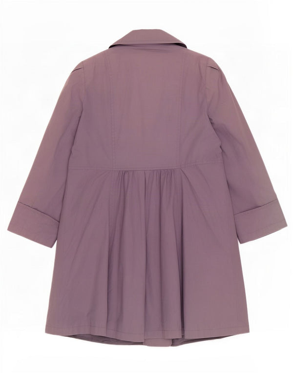 Marks & Spencer Womens Trench Coat UK 20 2XL Purple Cotton