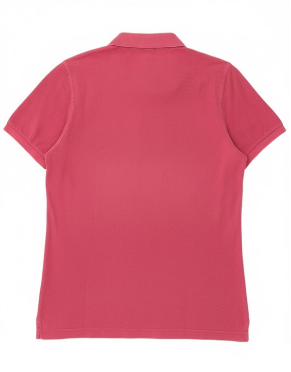 Polo Uomo Benetton Large Rosa In Cotone
