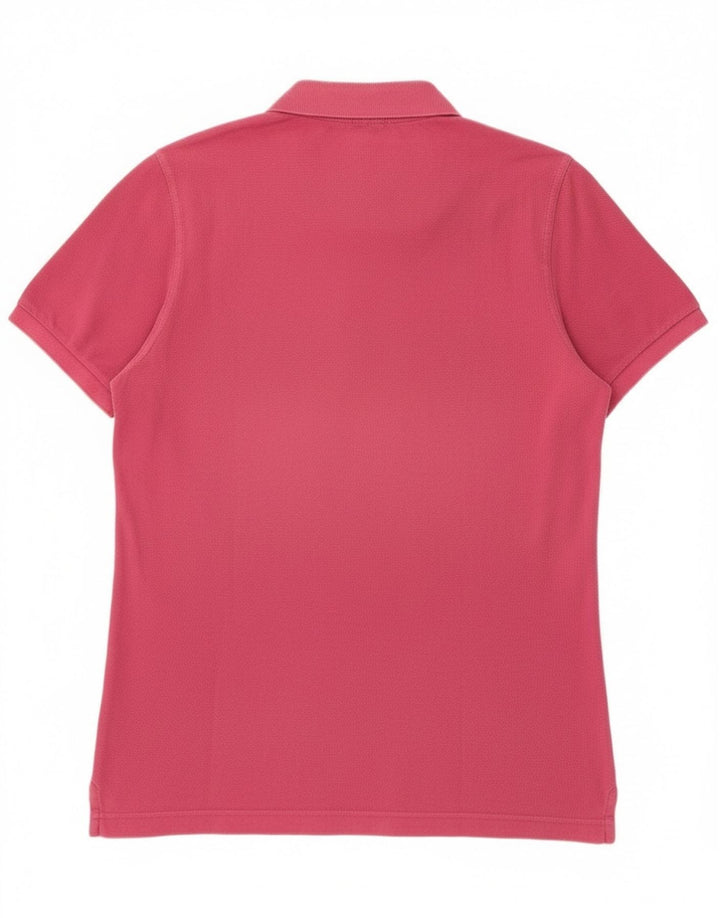 Polo Uomo Benetton Large Rosa In Cotone