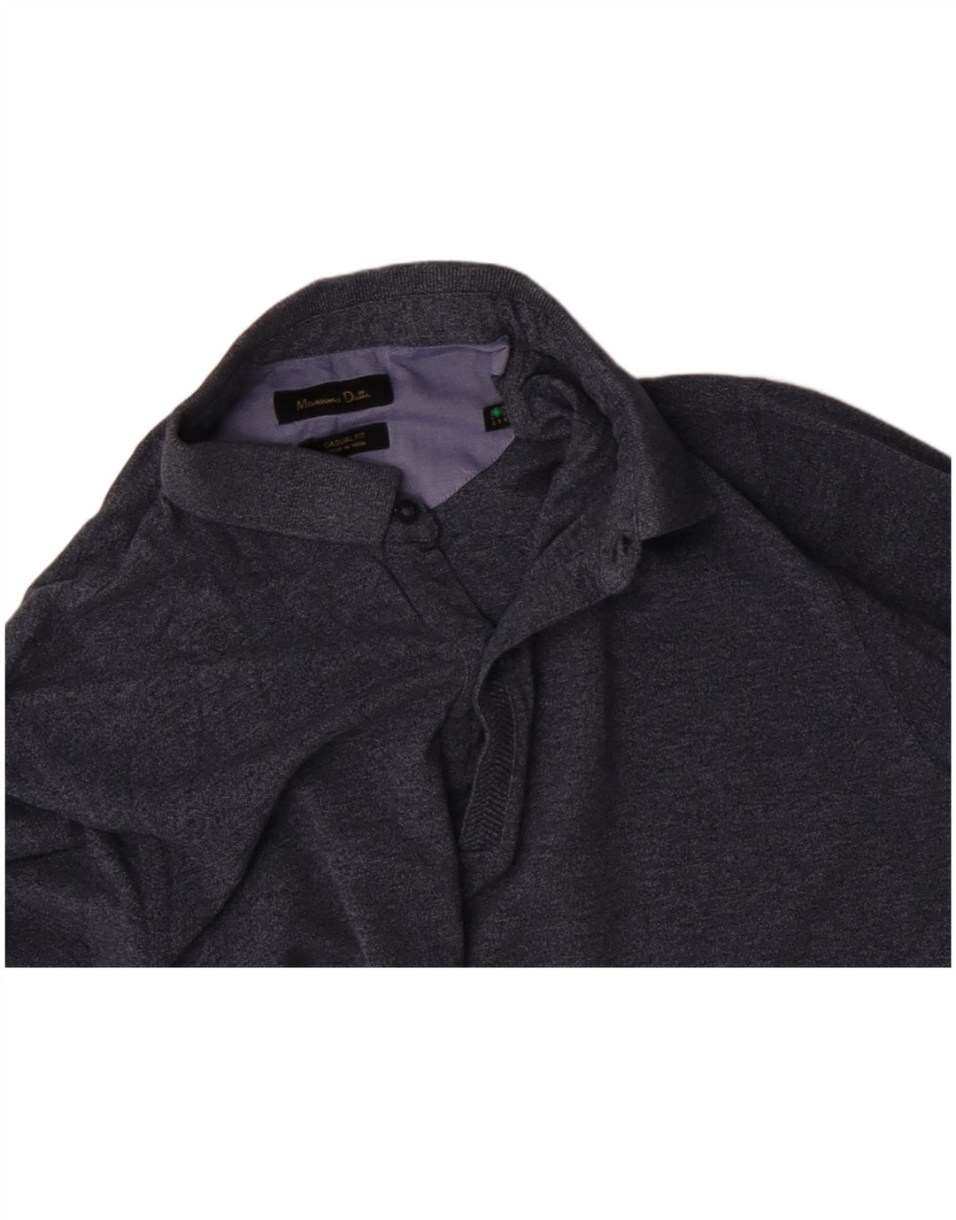 Polo da uomo a maniche lunghe MASSIMO DUTTI Grigio medio