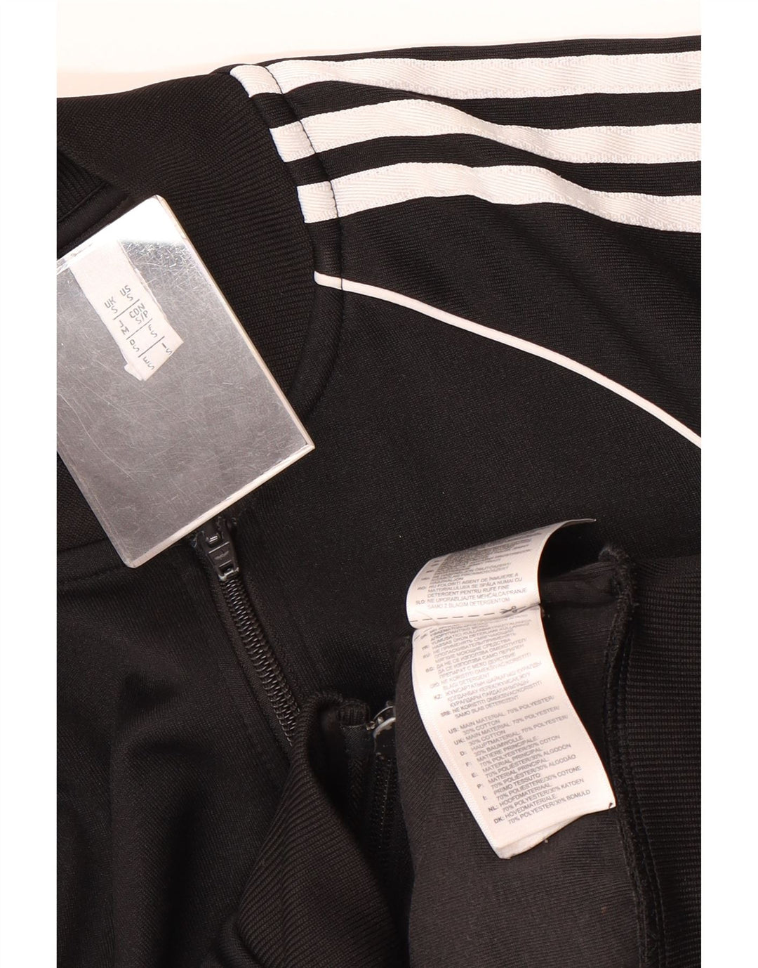 Giacca da ginnastica da uomo Adidas Small nera in poliestere