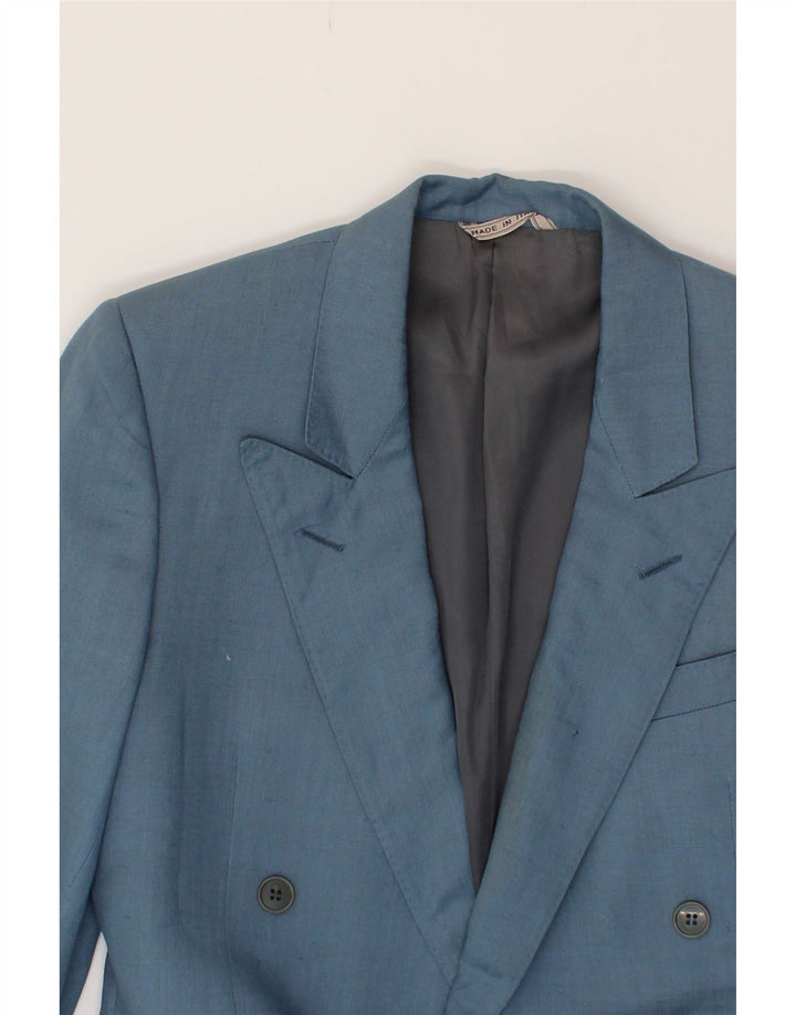 MABRO Mens Double Breasted Blazer Jacket IT 44 XS Blue Vintage Mabro and Second-Hand Mabro from Messina Hembry 