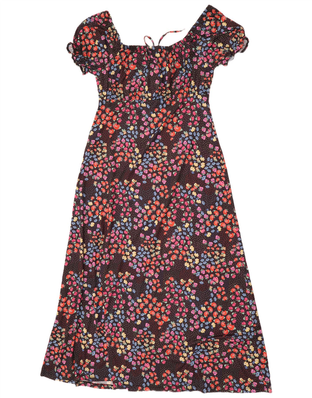 Abito lungo da donna Lipsy UK 10 Piccolo poliestere floreale nero