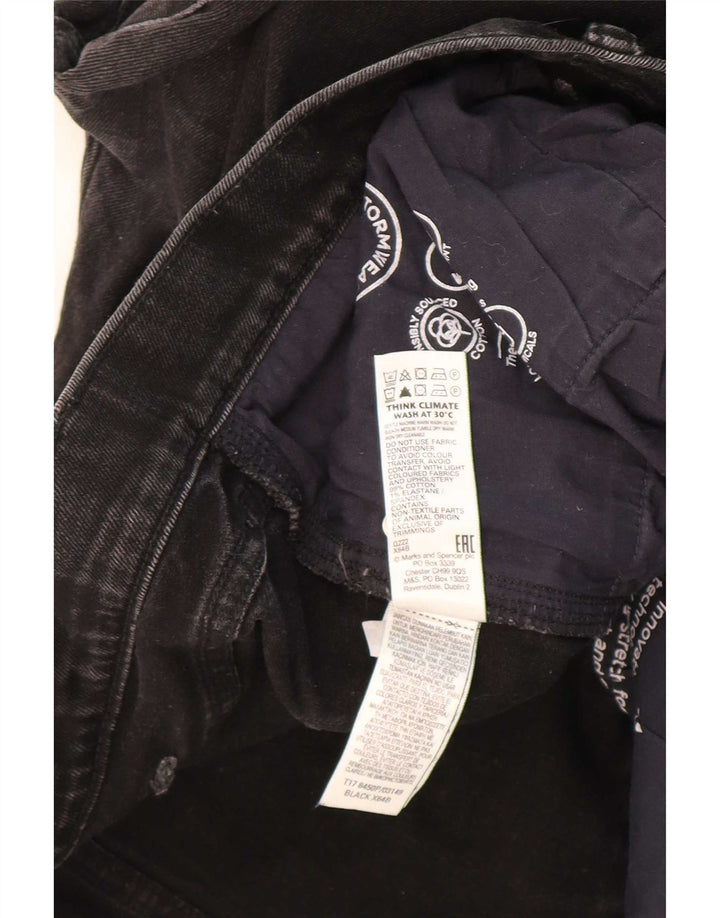 Jeans dritti da uomo Marks & Spencer W42 L27 cotone nero