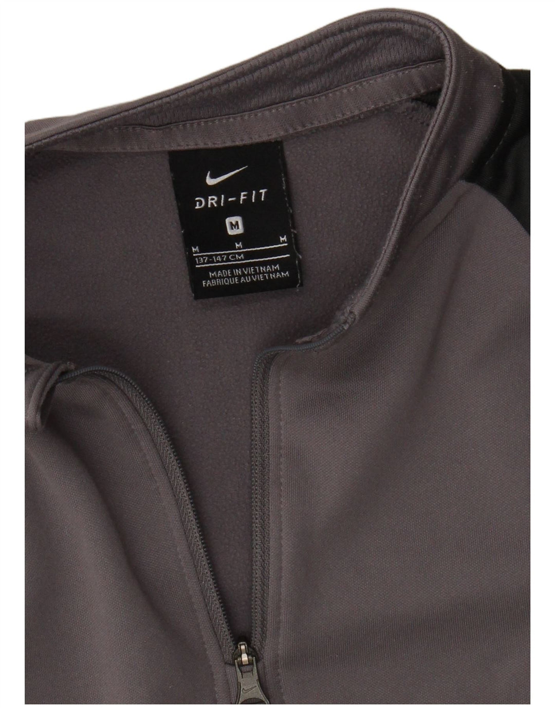 Maglia Nike Ragazzo Manica Lunga 10-11 Anni Grigio Medio Colorblock Sport