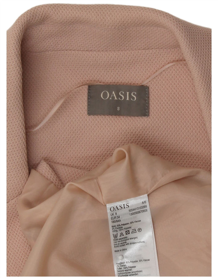 Gilet lungo da donna Oasis UK 8 piccolo poliestere rosa