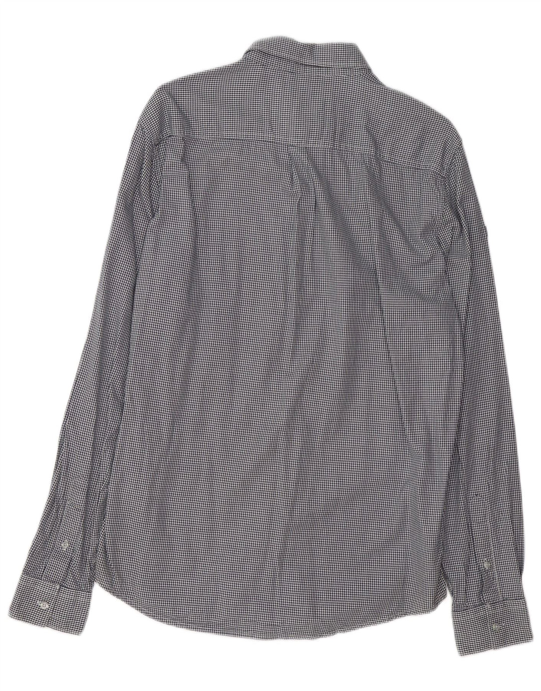 Camicia da uomo con vestibilità regolare SUPERDRY, cotone pied de poule blu navy grande