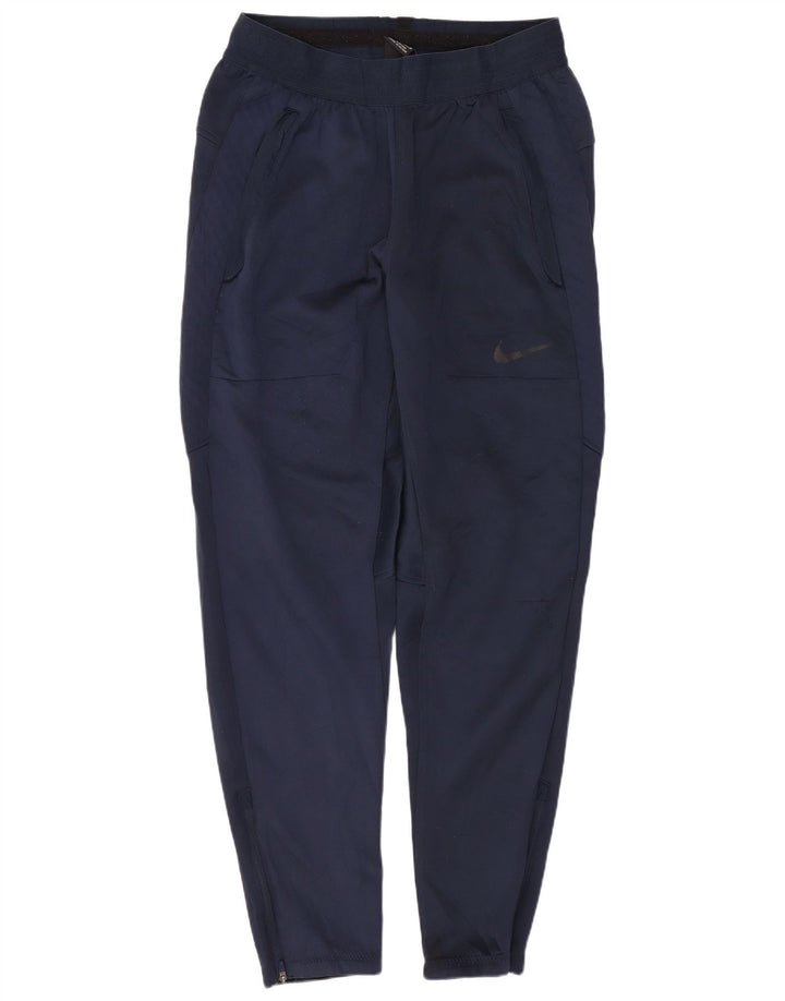 Pantaloni da tuta da uomo NIKE medio poliestere blu navy