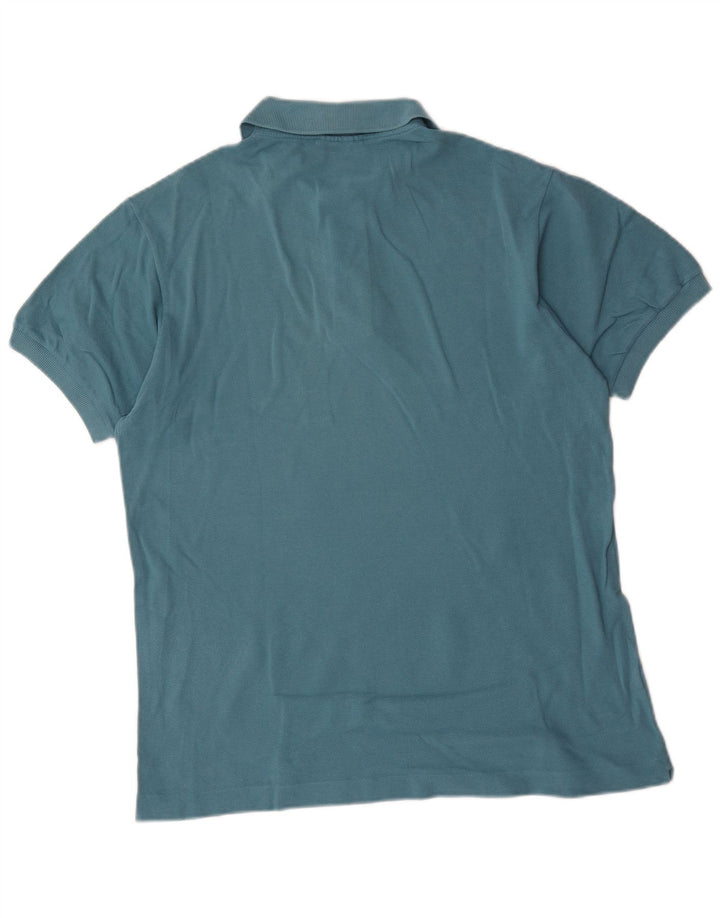 Polo da uomo Lacoste taglia 4 in cotone blu medio