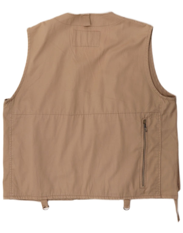 Gilet pratico da uomo vintage UK 42 XL Beige