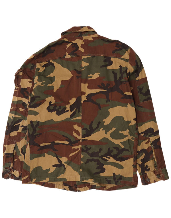 Giacca militare vintage da uomo UK 42 XL mimetica multicolore