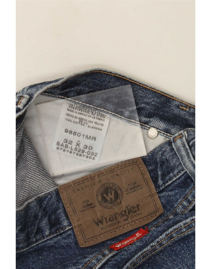 Jeans dritti da uomo Wrangler W32 L30 cotone blu