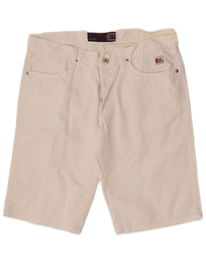 Pantaloncini casual da uomo Roy Rogers W33 cotone bianco medio