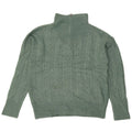 Maglione maglione oversize con zip e collo da donna Fat Face UK 12 Nylon verde medio