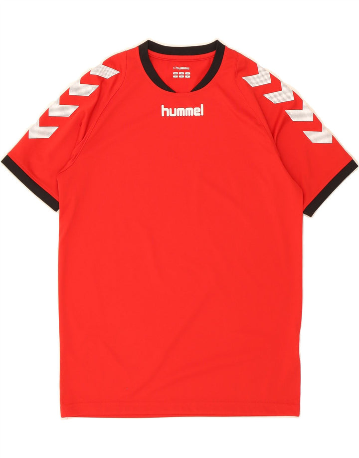HUMMEL Mens Graphic T-Shirt Top Small Red Polyester Vintage Hummel and Second-Hand Hummel from Messina Hembry 