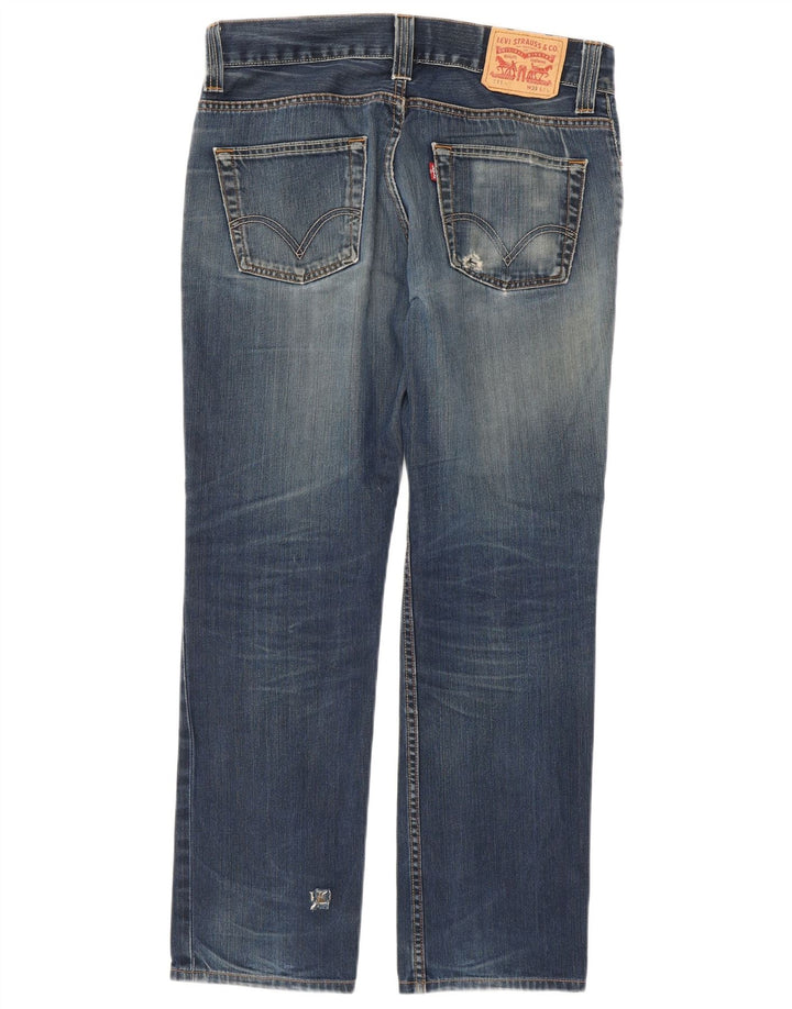 Jeans Levi's Uomo 511 Slim Distressed W33 L29 Cotone Blu