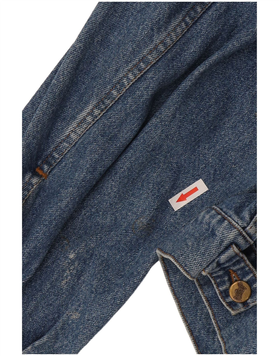 Giacca di jeans vintage da uomo UK 42 XL in cotone blu
