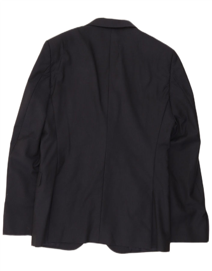 Giacca blazer da uomo a 2 bottoni Calvin Klein IT 48 medio blu navy gessato