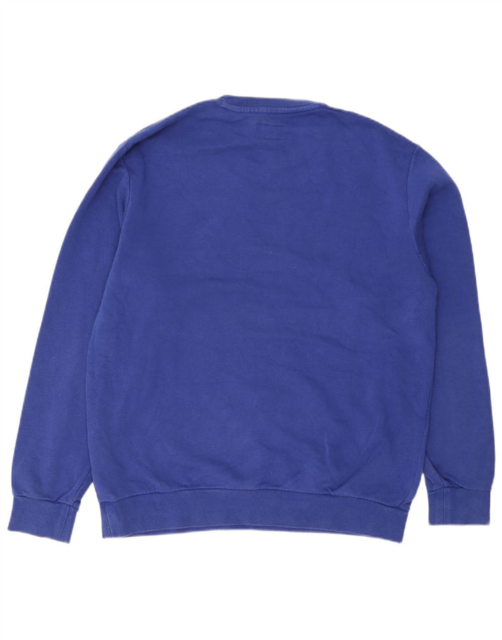 Converse Felpa da uomo Maglione in cotone blu medio