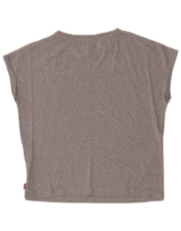 T-shirt grafica per ragazze Levi's 13-14 anni in poliestere grigio