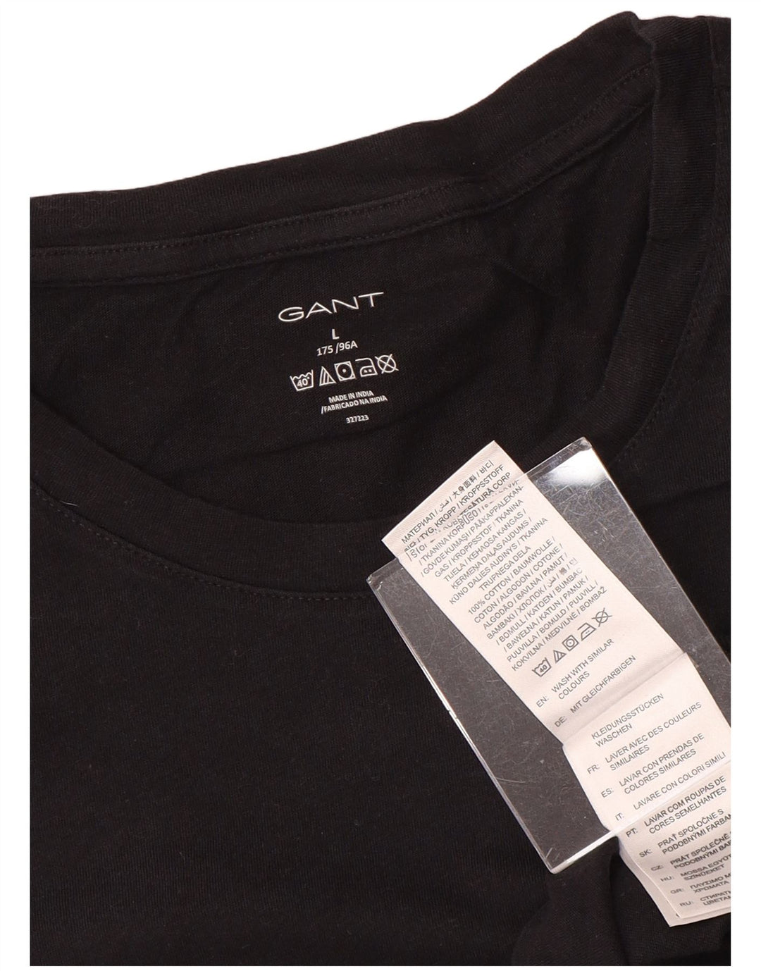 GANT T-shirt da uomo Top grande in cotone nero