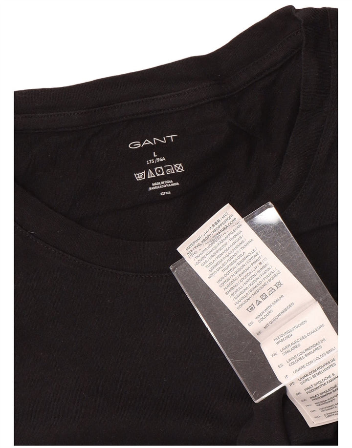 GANT T-shirt da uomo Top grande in cotone nero