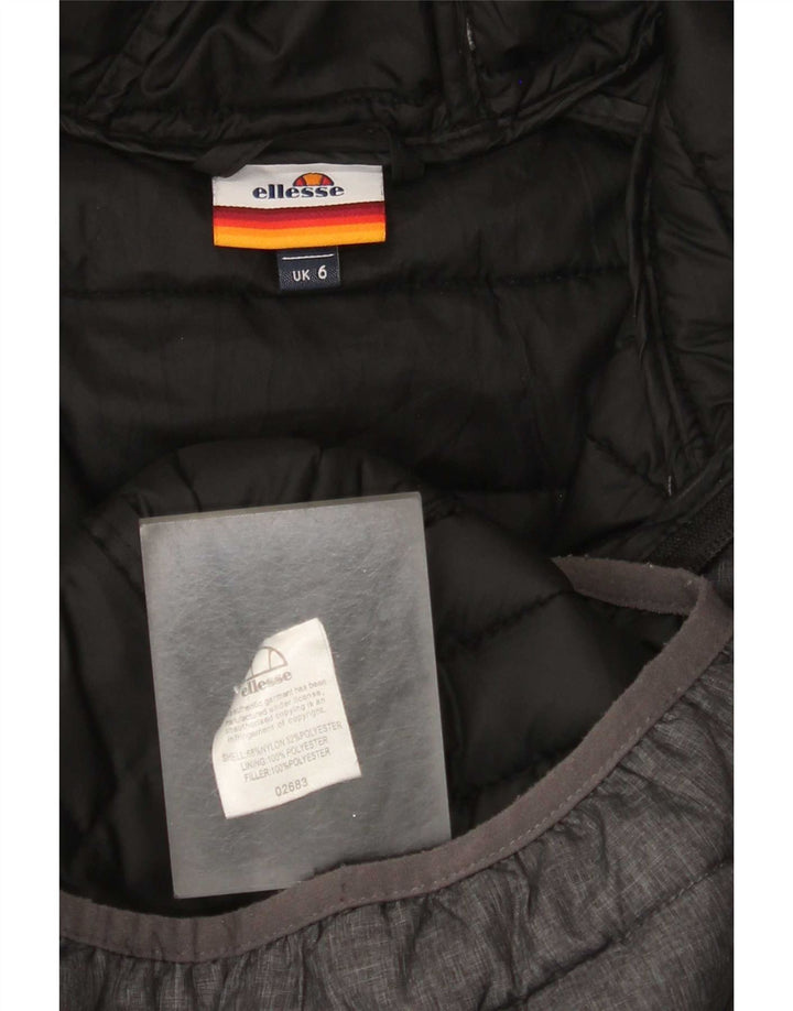 Giacca imbottita con cappuccio da donna Ellesse UK 6 XS nylon grigio