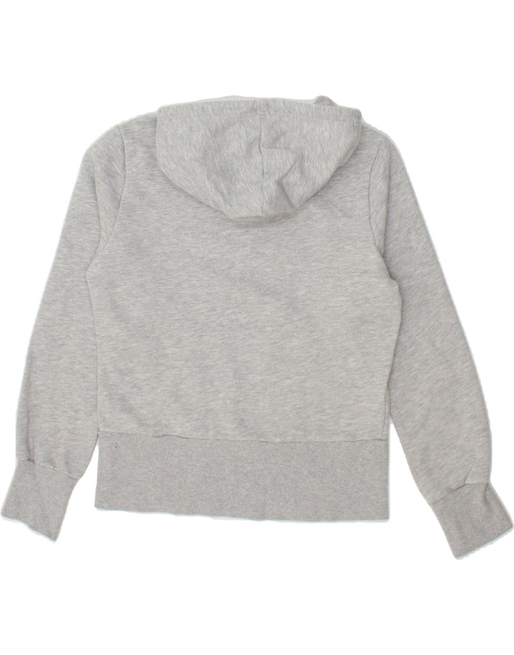 ADIDAS Womens Graphic Hoodie Jumper EU 38 Medium Grey Cotton Vintage Adidas and Second-Hand Adidas from Messina Hembry 