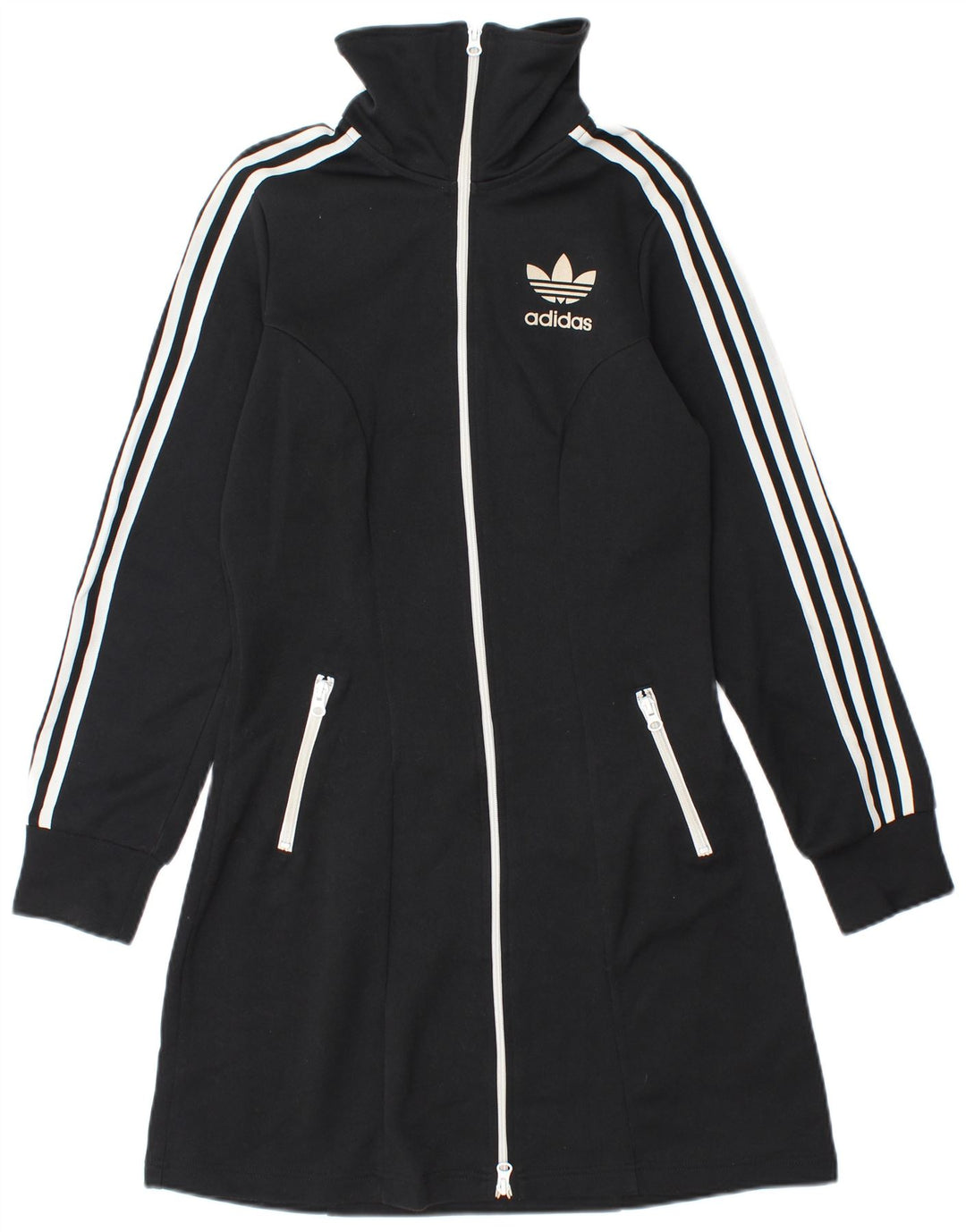 Giacca da ginnastica lunga da donna Adidas IT 36 XS Nera
