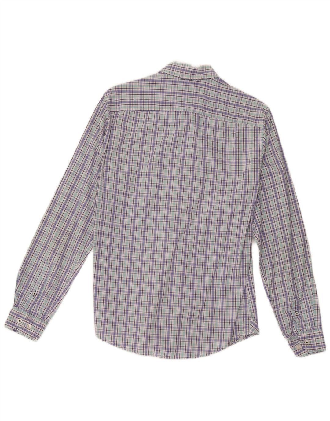 Crew Clothing Camicia slim fit da uomo a quadri piccoli in cotone multicolore