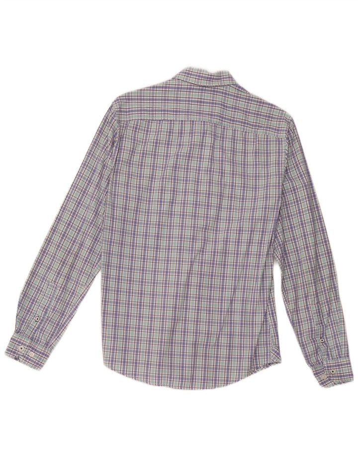Crew Clothing Camicia slim fit da uomo a quadri piccoli in cotone multicolore