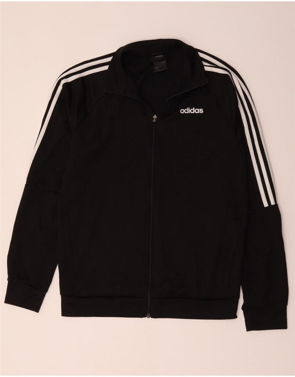 Giacca da tuta da uomo Adidas Climalite UK 40/42 medio poliestere nero