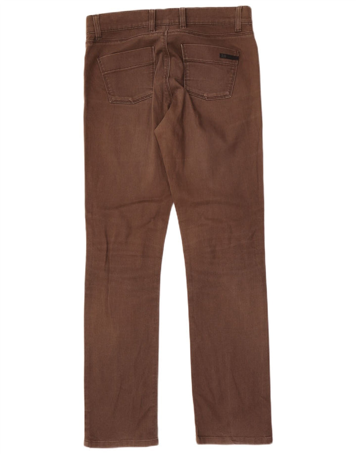Jeans slim da donna Zara EU 38 Small W28 L31 Marrone