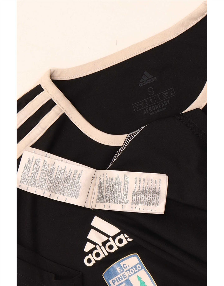 Adidas Uomo Juventus T-shirt grafica Top Small Nero Colourblock Poliestere