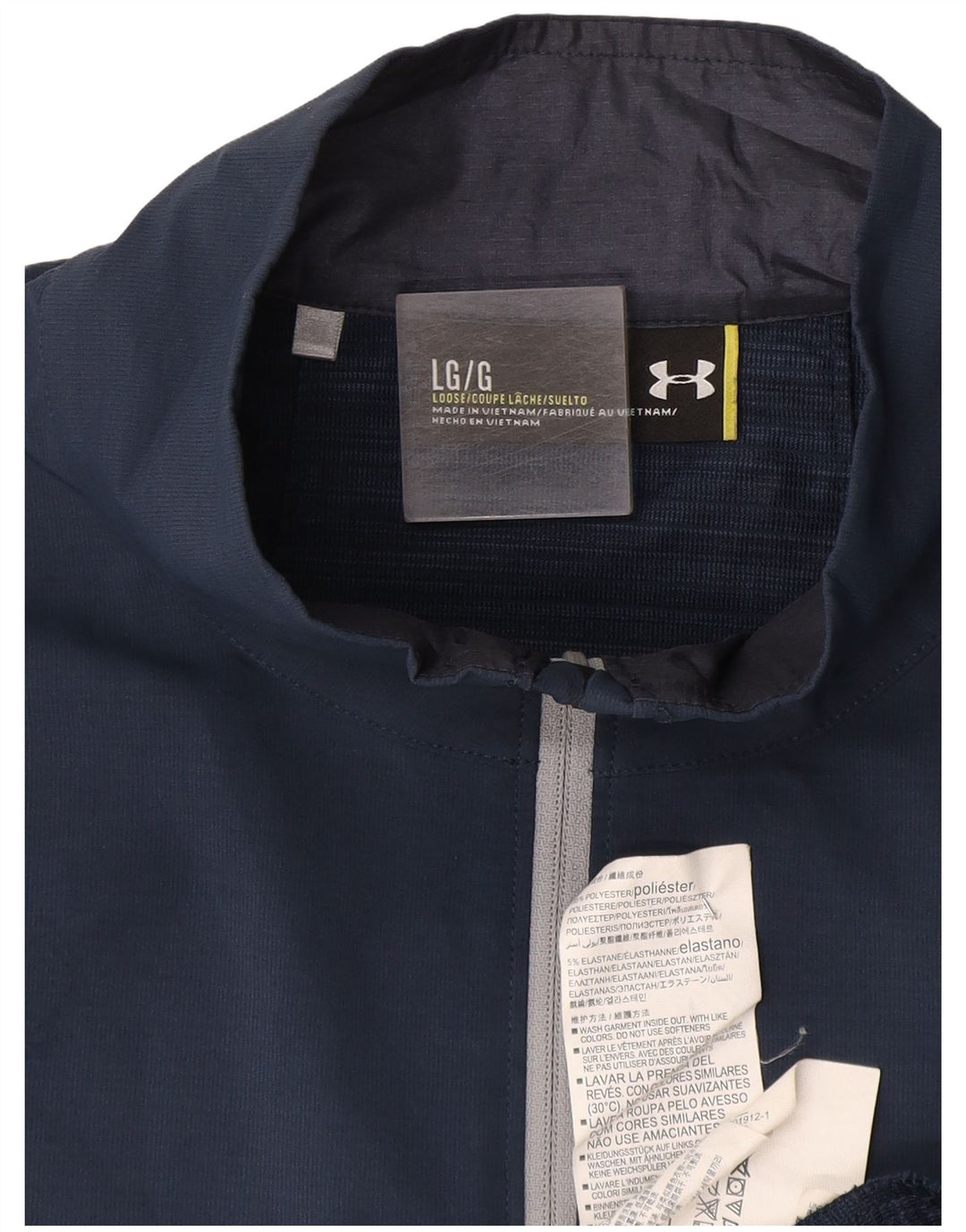 Giacca da ginnastica da uomo Under Armour, grande, in poliestere blu navy