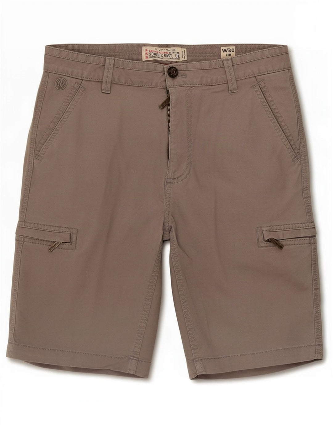 Pantaloncini cargo da uomo Fat Face medi W30 in cotone grigio