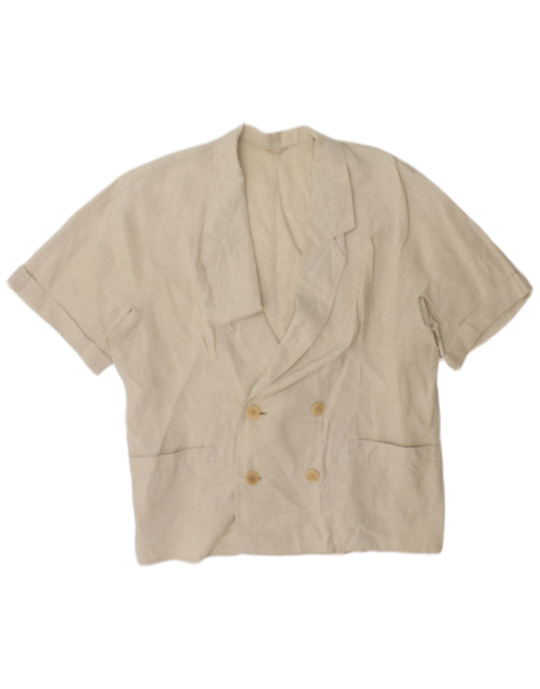 Giacca blazer doppiopetto da donna Max Mara UK 14 Beige medio