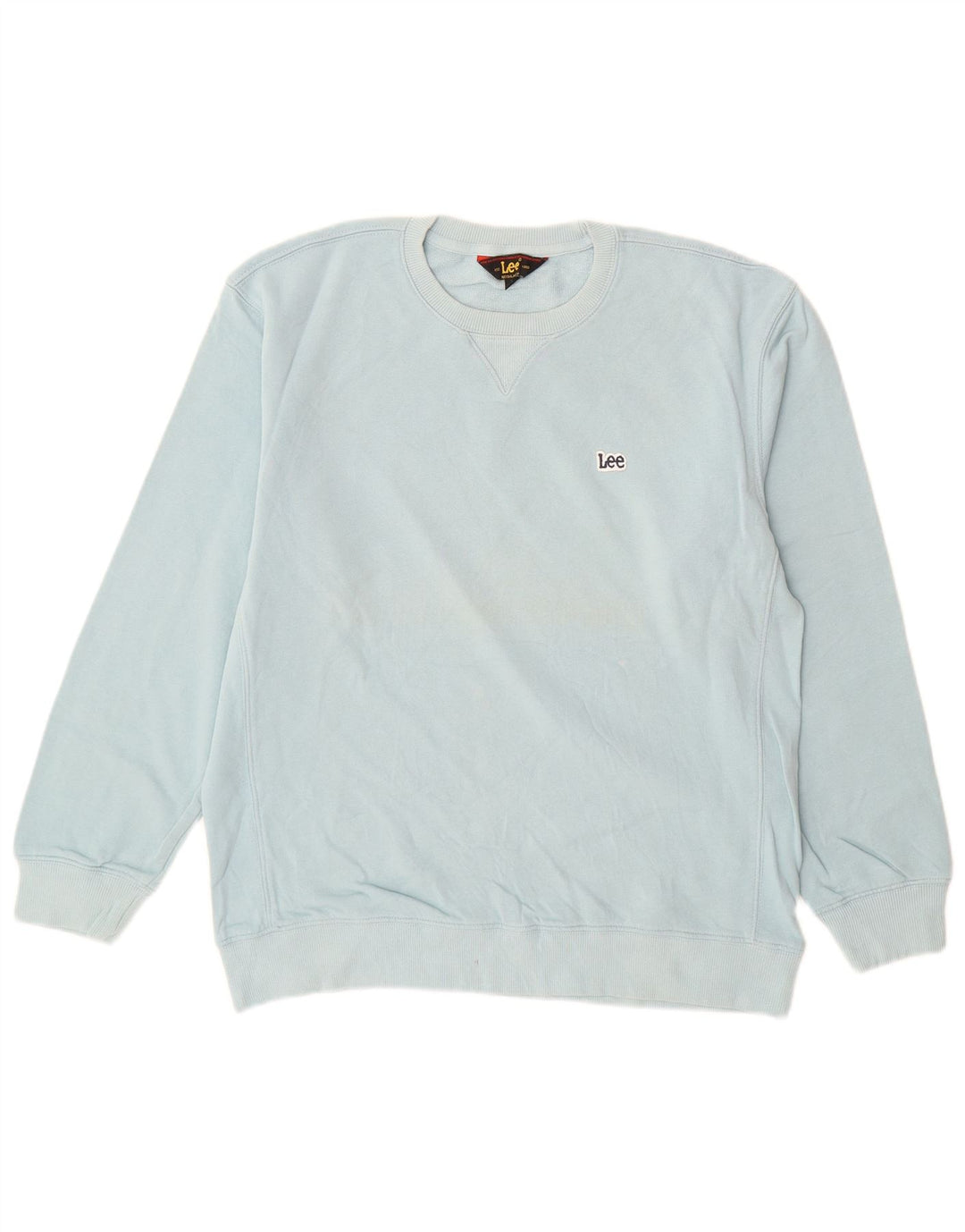 Felpa LEE da uomo con vestibilità regolare, in cotone blu medio