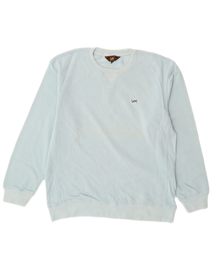 Felpa LEE da uomo con vestibilità regolare, in cotone blu medio