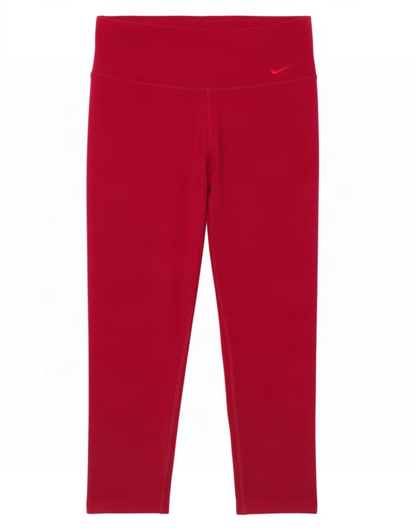 Leggings Nike Dri Fit Capri da donna UK 6 XS cotone rosa