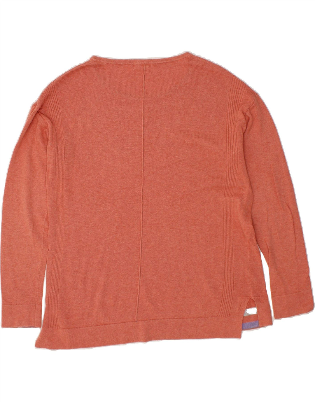 WHITE STUFF Womens Oversized Boat Neck Jumper Sweater UK 10 Small Orange Vintage White Stuff and Second-Hand White Stuff from Messina Hembry 